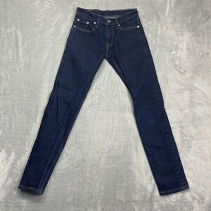 Levi's 512 Jeans Womens 26x32 Blue Denim Stretch Red Tab Streetwear Skinny Leg